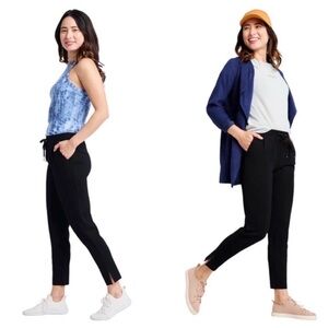 Betabrand Womens Soho Skinny Leg Joggers Black Pull On Work Career Large Long